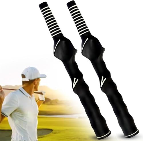 2Pcs Golf Swing Training Grip, Right-Handed Golf Club Grip Trainer, Help Kids and Woman Beginner Learn Correct Grip Posture