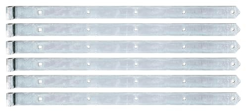 Alberts 845407 Ladenband | galvanisch verzinkt, Dickschichtschutz | Rolle Ø16 mm | Größe 800 x 45 mm | 6er Set