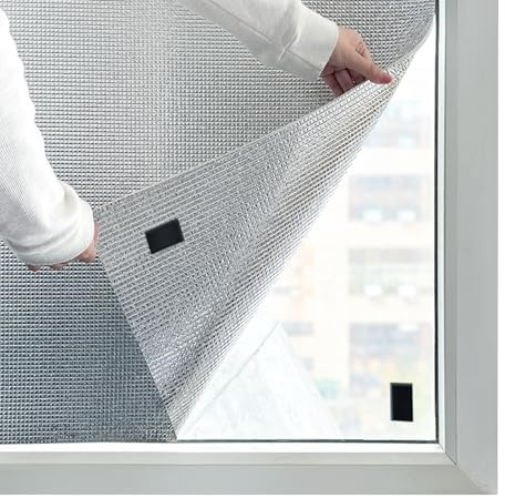 Sonnenschutzfolie Dachfenster Wärmeisolierung Fenster, Isolierfolie Thermofolie Wärmeschutzfolie Fenster Außen, Fensterfolie Sichtschutz Hitzeschutz Sichtschutzfolie Hitzefolie Fenster Innen