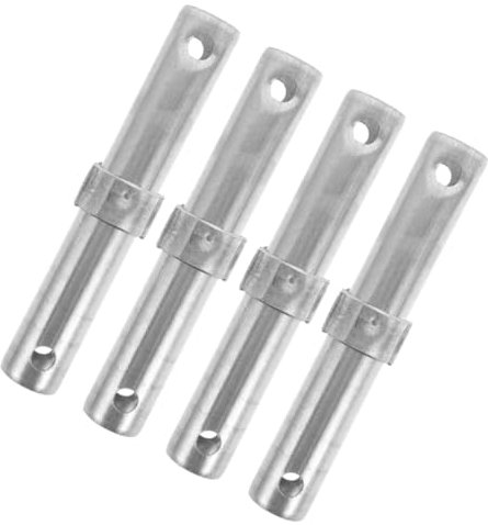 Veemoon 4pcs Scaffolding Connecting Rod Detachable Scaffolding Locking Pin Scaffolding Link Rod Scaffolding Couplers Scaffolding Equipment Scaffolding Parts Scaffold Pin Q195 Steel Silver