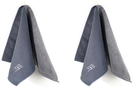 biaze Mikrofasertücher Auto Trockentuch Microfaser Putztuch 2X Fenstertücher Wildleder-Korallenvlies Doppelseitiges Reinigungstuch für Duschkabine, Auto, Haushalt, Camping(30 x 40cm)