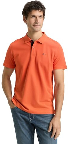 TOM TAILOR Herren 1031006 Herren Poloshirt, 38891 - Pale Red, L