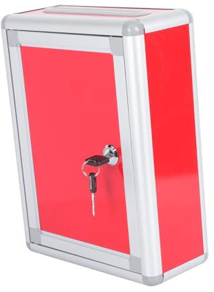 NUOBESTY Boîte Aux Lettres Pratique Boîte à Suggestions Simple Et Résistante avec Clé Et Serrure pour Sécurité