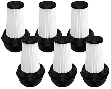 Casetlong Filtro Lavable for Rowenta ZR005202 Accesorios de repuestos aspiradoras, for Tefal Ty723 Moulinex MS7221(6 PCS)