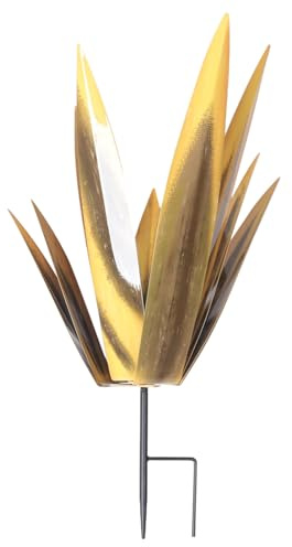 Puthernm Large Tequila Rustic Sculpture, Rustic Metal Agave Plants for Outdoor Patio Yard, Home Decor Hand Painted Metal Agave, Easy Install Easy to Use D