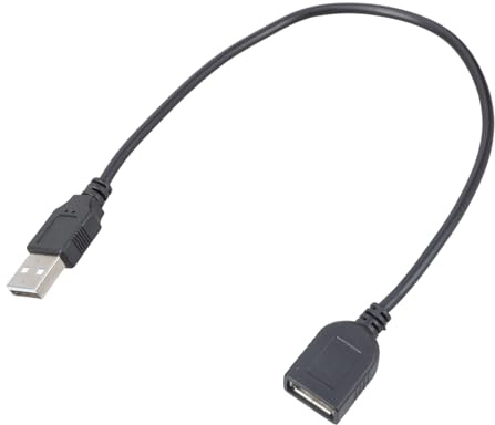 JUYAXIN Cavo prolunga USB 2.0 da 30 cm, compatibile con stampanti, tastiere e unità esterne, cavo di ricarica USB