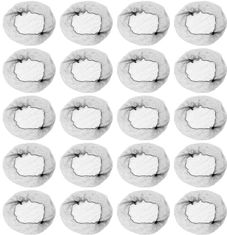 IWOWHERO 150 Stück Unsichtbares Haarnetz Duttnetz Feines Elastisches Mesh Atmungsaktiv Wiederverwendbar für Ballett Tanz Hochzeit Frisuren