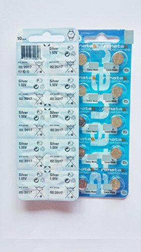 Renata SR927W 399 Lot de 10 piles boutons by Renata