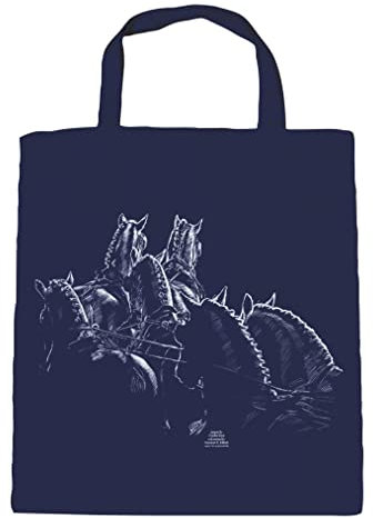 Fan-O-Menal ©Kollektion Bötzel Baumwolltasche - Pferde-Motiv FAHRSPORT - 08833