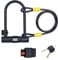 Tech Traders Bike U Lock with Double Loop Cable,Heavy Duty Bike U-Lock, 15mm Shackle and 10mm x1.35m Cable with Mounting Bracket For All kid of bikes-2Keys