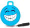 JAMARA 460458 Hüpfball Smile 450mm HoppyDoo - Spielzeug für Kinder, Hüpfspielzeug Baby Indoor/Outdoor, Geschenk für Kids, Gartenspielzeug, Bouncy, Pflegeleicht, BPA frei, mit Pumpe