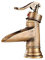 Robinets Rotatif lavabo robinet cascade avec un tuyau en laiton massif européen Mélangeur bain eau du robinet antique Vasque Lavabo Céramique Spool Chaud Froid Taps Décoration maison WC