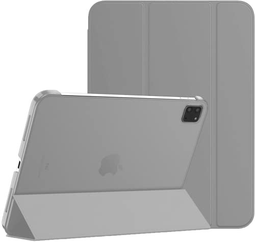 TechDealsUK Custodia Magnetica Smart per Apple iPad PRO 11 2022/2021/2020 Cover con Supporto con Funzione Sleep/Wake e Slot per Penna Apple A2435 A2761 A2301 A2459 A2228 A2068 A2230 A2231 (Grigio)
