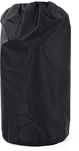 NiceJoy Housse de Réservoir de Propane, Couvercle Bouteille Gaz Étanche en Oxford Noir, Durable, Anti-UV avec Cordons Noirs, 54.6 x 59 cm