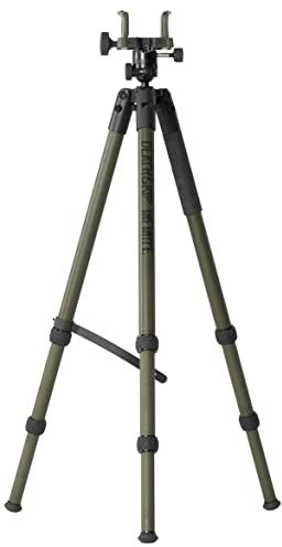 BOG DeathGrip Treppiede Infinite in alluminio con struttura resistente testa a sfera a 360 gradi sistema di montaggio ArcaSwiss a sgancio rapido e piastra ottica per caccia tiro vetri ed esterni