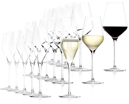 Stölzle Weinkenner Set Quatrophil 18 tlg. Weißwein/Rotwein/Chamagner