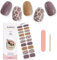Kalolary Gel Nail Art Strips, Waterproof Full Nail Wraps Decal Sets, Leopard Pattern - UV/LED Lamp Required