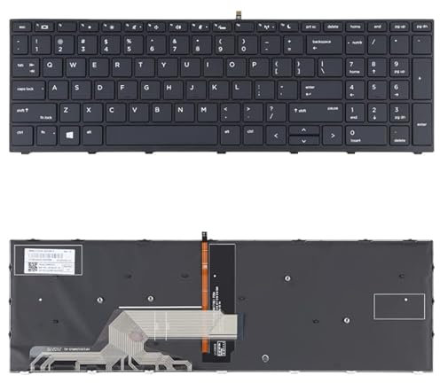 Für HP Probook 450 G5 455 G5 470 G5 650 G4 650 G5 US -Version Tastatur mit Hintergrundbeleuchtung (schwarz)