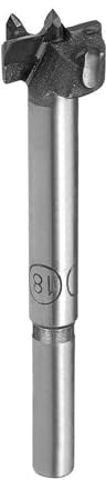TOP-VIGOR Broca Forstner de 18 mm, broca de carburo de tungsteno para madera, abridor de sierra perforadora para carpintería, bisagra, agujero, perforación, cortador de brocas, gris