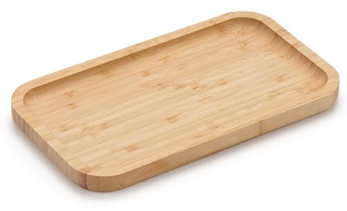 Plateau de Service - Plateau - Planche Bois - Plateau Aperitif - Plateau Bois - Planche Apero - Plateau Decoratif - Petit Plateau - Assiette Rectangulaire - 28 x 16 x 2 cm