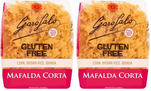 Garofalo Gluten Free Mafalda Corta Pasta, 400g (Pack of 2)