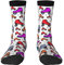 fifbird Bunte Unisex-Socken mit Rollschuhen, personalisierte Socken, bedruckte Socken, stilvolle Sportsocken., 3 Schwarz, One size
