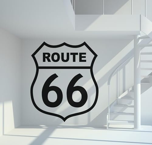Wandtattoo Route 66 Größe XL - ca. 140cm x 115cm