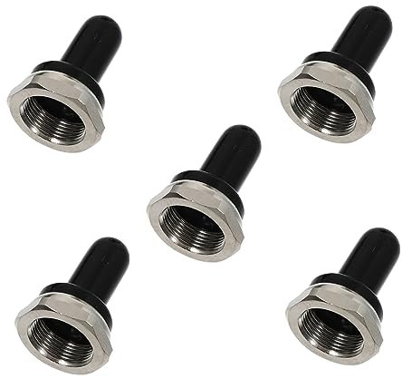 JECOMPRIS 5stücke Wasserdichte Schutzkappen Aus Langlebigem Gummi Für Kippschalter Staubdicht Sicherer Schutz Gegen Versehentliches Drücken Einsetzbar Für Innen Außenbereiche