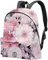 WOSHJIUK Reiserucksack für Männer,Rucksack für Frauen,Kirschblüte rosa,Rucksack