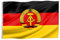 Murago - DDR Fahne ca. 150x90cm mit Metallösen - Hiss Flagge 90 x 150 cm groß wetterfest Deutschland Fanartikel