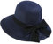 MOFFNNOL Chapeau de Paille Chapeau De Paille Femme Summer Seaside Sun Hat Plage Pêcheur De Pêche-Bleu Marine