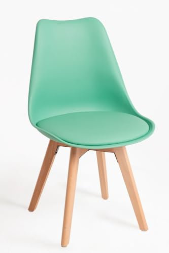 Regalos Miguel - Packs Sillas Comedor - Pack 4 Sillas Synk Basic - Verde Jade