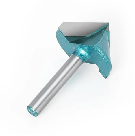 1 stück 6 MM Schaftfräser Holzschnitzerei V-Form 3D-Gravierbit 90 Grad Hartmetall-Schaftfräser Durchmesser 32 mm Holzfräser