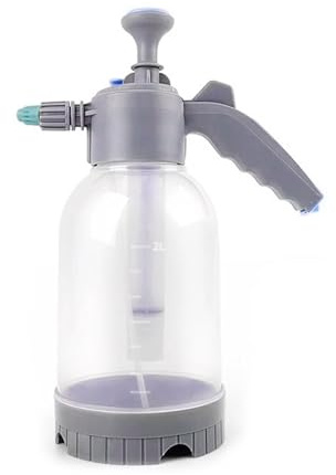 2L Tragbarer Pumpenwascher, Pumpe Wasserflasche Sprüher, Einstellbare Praktische Gartenpumpen Sprüher, Multifunktionale Handdrucksprühflasche, für Reinigung Haus, Garten, Rasen