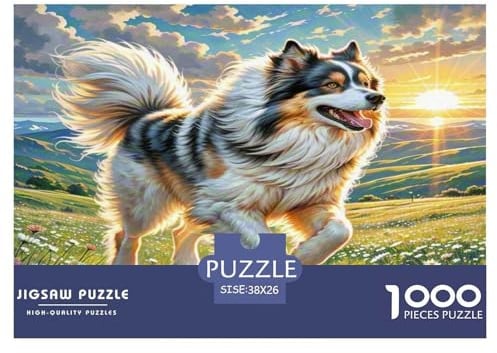 Lhasa Apso Puzzles Familien-Puzzlespiel Heimdekoration 1000-teiliges Herausforderndes Cute Tiere Puzzle Für Damen, Herren, Kinder Ab 14 Jahren 38x26cm/1000pcs