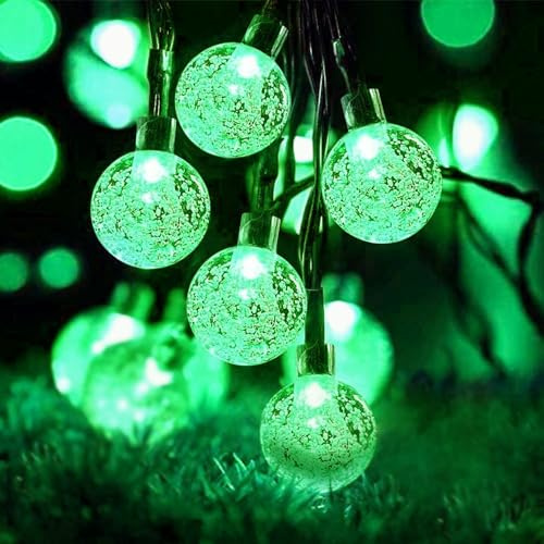 Lezonic Solar Garden Lights, 50LED 7M/23Ft Outdoor Fairy Lights Waterproof | 8 Modes Solar String Lights for Indoor/Outdoor Garden, Patio, Yard, Home, Party, Wedding, Festival Decoration(Green)