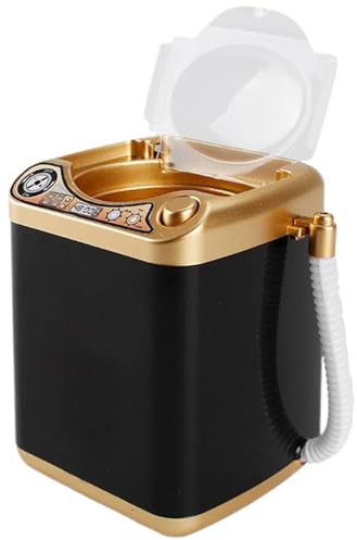 Machine de nettoyage d'éponge de maquillage, 4 x 3 x 3 pouces, mini nettoyeur automatique à piles, maquillage mignon pour éponges, bouffées poudre, sans batterie