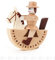 Rudolphs Schatzkiste Nussknacker Mini-Reiterlein Natur Höhe ca 5 cm NEU Erzgebirge Nußknacker Weihnachtsfigur Holz