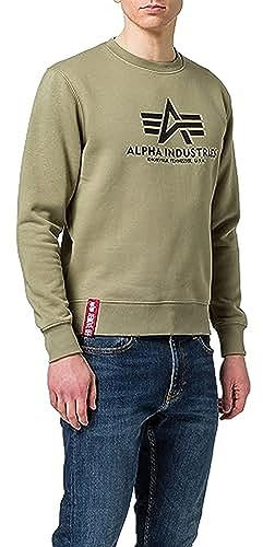 Alpha Industries Basic Sweater Sweatshirt für Herren Olive