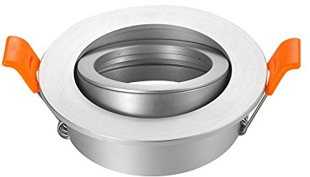 Packung mit 2 LED Deckenleuchte Rahmen Halterung Halter verstellbarer Ausschnitt 65mm