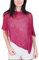 Mimosa Damen Schlichtes Stretch-Fischnetz häkeln Fledermaus Kleiner Poncho (One Size, Magenta)