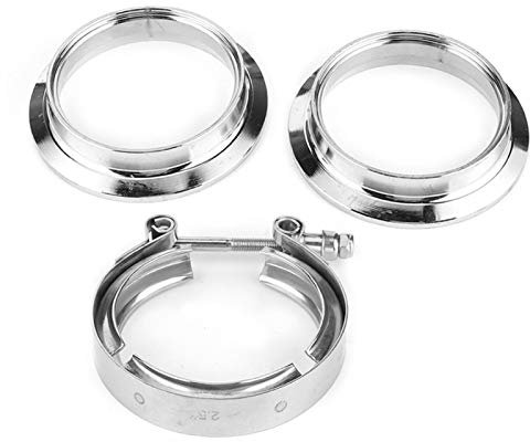 nd Clamp Flangia a V‑Band Turbo scarico morsetto Turbo flangia di scarico flangia 2 5 V‑Band Flangia Turbo scarico Downpipe di ricambio per Turbo scarico Downpipe 2 5 V‑Band morsetto di ricambio per