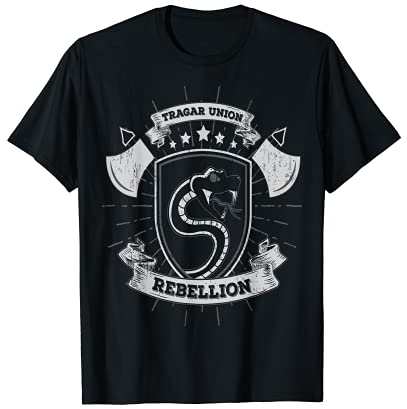 Schlange Wappen I Logo Vintage Reptil Tier Liebe Axt T-Shirt