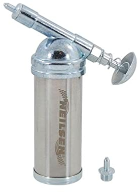 Mini pistolet à graisse compact 80 cc 2 buses 0,6 mm en acier inoxydable pour application de lubrifiant