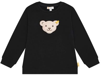 Steiff Jungen Sweatshirt Ohne Kapuze Teddykopf mit Squeezer Sweatshirt