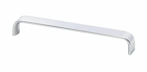 Gedotec Möbelgriffe Aluminium | 1 Stück - Falttüren-griffe Möbel | SENSE | Chrom Poliert Optik - minimalistisches Design | Länge: 263 mm | Schrankgriffe - Schubladengriffe - Küchengriffe - Türgriffe