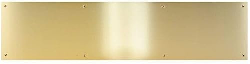 Don-Jo CPG Products - Metal Kick Plate, 6-inch Height, 3/64-inch Thick - Choose The Width for Your Door (Brass Tone (BT), 6'' X 28''), 90-6''KP