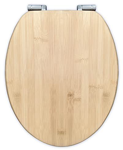 Bath4U Bambus Toilettendeckel | mit Absenkautomatik | Nachhaltige Klobrille | aus hochwertigem Bambus-Holz für maximalen Komfort | Stabil und belastbar bis 150 kg