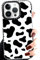 Abbery Hülle für iPhone 14 Pro Hülle Kuh Muster kuhflecken HandyHülle Durchsichtig Mit Design Weiche klare Transparent Silikon Stoßfest Gummi süß mädchen Schutzhülle Kratzfest Cover Case