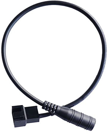 Cable adaptador de alimentación CC a ventilador de PC de 4 pines de 3 pines de 11.8 pulgadas